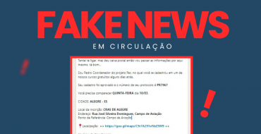 Fake News em Circulação – ALERTA