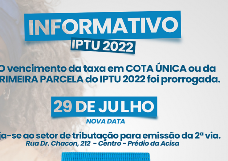 Informativo IPTU 2022
