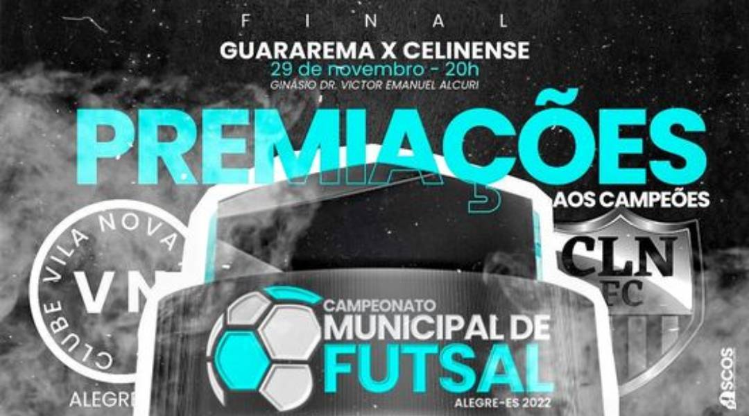 Premiações – Campeonato Municipal de Futsal