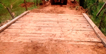 Restauração de uma ponte na localidade do Varjão do Norte